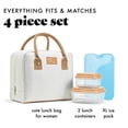 thumbnail image 2 of Fit & Fresh Bolsa de almuerzo para mujer, bolsa de almuerzo aislada para el trabajo, lonchera grande a prueba de fugas y resistente a las manchas para mujeres con contenedores, bolsa de almuerzo Bloom, 2 of 5