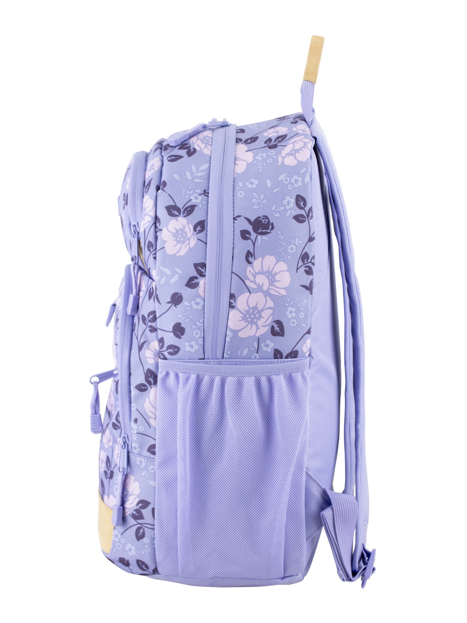 Eastsport Unisex 19" Aero Core Backpack, Purple Cheerful Flowers