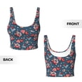 thumbnail image 3 of Sikiie Gnome Love USA Print Strappy Sports Bra for Women Padded Push Up Sports Bra Athletic Running Sports Bra Workout Bra Yoga Bra, 3 of 5