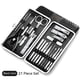 thumbnail image 3 of Kit de pedicura Kit de manicura de acero inoxidable de 21 piezas, kits de aseo profesional, herramientas para el cuidado de uñas con lujoso estuche de viaje negro, 3 of 5