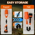 thumbnail image 5 of FOUKUS 520CFM Cordless Leaf Blower: 290000RPM Electric Leaf Blower with Fast Charing Batteries and Charger, Foldable Leaf Blower for Blowing Leaves, Patio Cleaning, Lawn Care and Dust, 5 of 7
