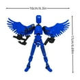 thumbnail image 4 of HYEASTR Titan 13 Action Figure, Finished Product Dummy 13 Action Figure with Wings Lucky 13 Action Figure T13 Action Figure 3D Multi-Jointed Movable, T13 Action Figure Toy - Set B, 4 of 5