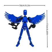 HYEASTR T13 Action Figure Set (Assembly Completed), 3D Printed Multi-Jointed, Titan 13 Action Figures with Wings, Multi-Articular Lucky Mobile Robot, Desktop Decorations for Game Lovers Toys - Set A