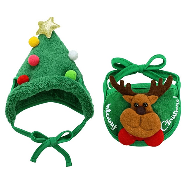Disfraz navideño para perro pequeño, accesorio de fiesta