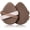 2pcs Brown, variant on Makeup Sponge Set,  2 count  Porous Low Absorption Foundation Sponges, Latex-Free PU Cushion Puff, 3.2inches Soft -Sided  Puff for  , Black&Brown