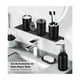 thumbnail image 3 of Set De Baño Accesorios 8/10 Pzs Negro Plástico Completo NEGRO GRIS Black-8PZS, 3 of 5