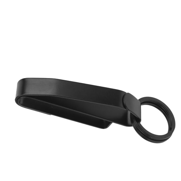 Key Belt Key Holder Stainless Steel Belt Loop Keychain Hook Clip with 2 Key Rings for Correctional Officers Law Enforcement