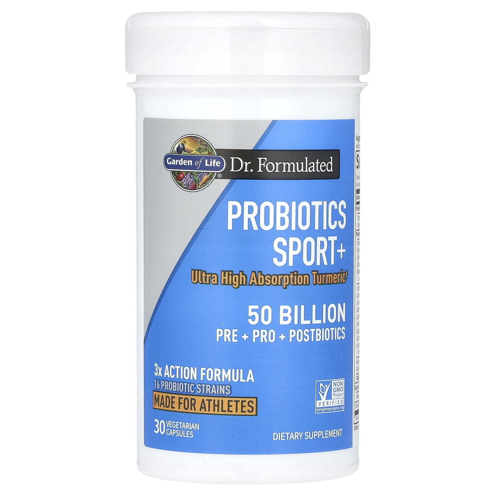 Garden of Life Probiotics Sport+, 50 Billion, 30 Vegetarian Capsules