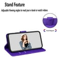 thumbnail image 3 of Wallet Case for Samsung Galaxy A25 5G, Shockproof TPU Inner Case with RFID Blocking Credit Card Holders, PU Leather Folding Book Flip Magnetic Phone Cover for Galaxy A25 5G - Purple, 3 of 5