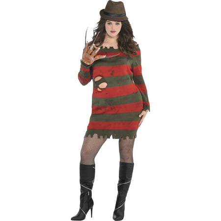 A Nightmare on Elm Street Miss Krueger Costume for Adults, Plus Size, With Dress