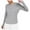 Gray, variant on DAFPZW Women's Long Sleeve Workout Shirts Athletic Crewneck Hiking Tops Tee Shirts with Thumb Hole