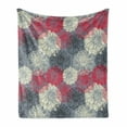 thumbnail image 1 of Dahlia Flower Soft Flannel Fleece Blanket, Hand Drawn Repeating Big and Small Flowers Motif with Color Element Effects, Cozy Plush for Indoor and Outdoor Use, 50" x 70", Multicolor, by Ambesonne, 1 of 6