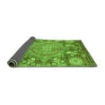 thumbnail image 2 of Ahgly Company Indoor Square Abstract Green Modern Area Rugs, 3' Square, 2 of 4