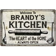 thumbnail image 1 of BRANDY'S Kitchen Farmhouse Sign 8 x 12 Matte Finish Metal 108120033279, 1 of 1