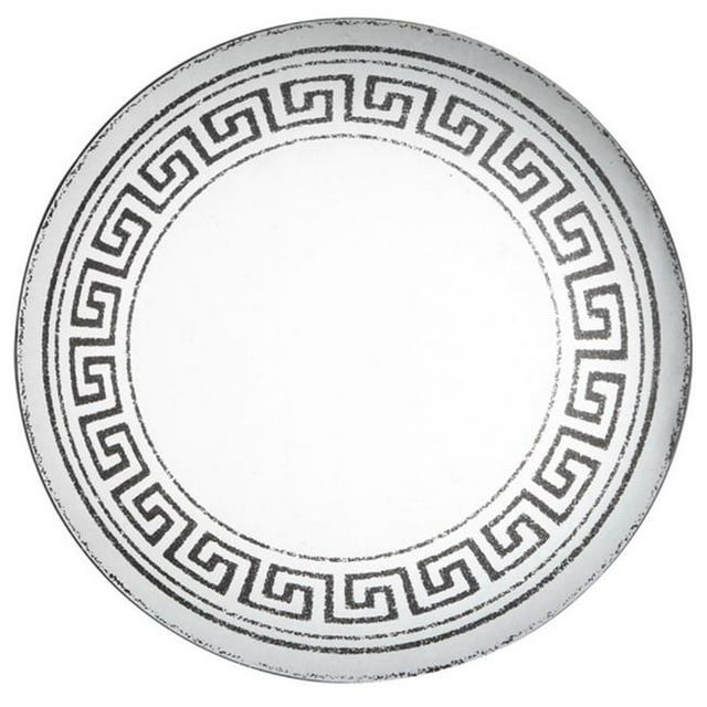 Benzara BM149432 Classic & Appealing Greek Key Mirror, Clear