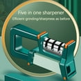 thumbnail image 3 of Ohufall Kitchen Knife Sharpener 4 In 1 Kitchen Gadgets 304 Diamond Household Quick Chopper Sharpening Stone, 3 of 7