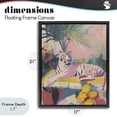 thumbnail image 4 of Stupell Industries Modern In The Quiet Shade Tiger Black Floating Frame Canvas Art, 17 x 21, by Svetlana Aleynikova, 4 of 8