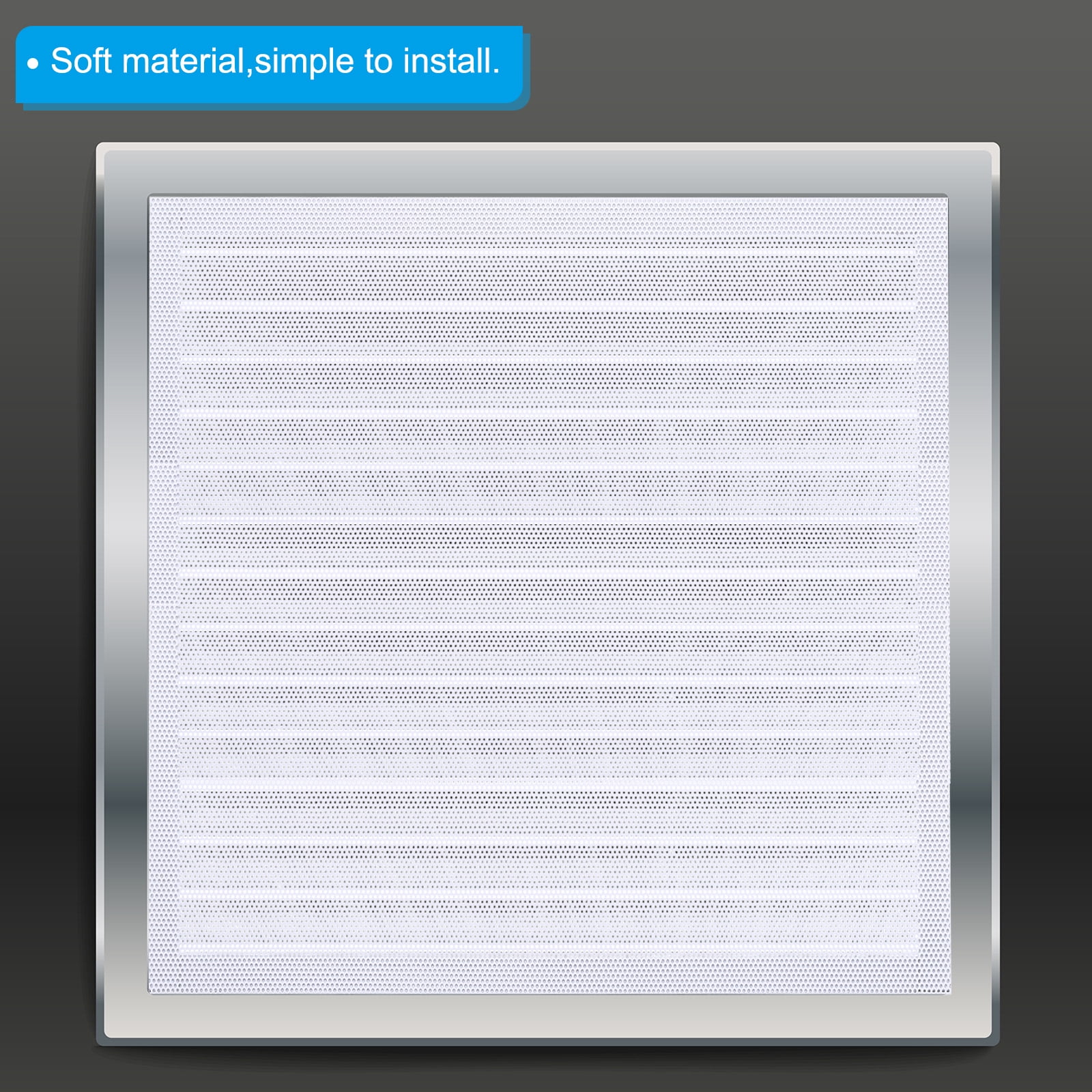 Uxcell 4"x12" Magnetic Vent Cover 4 Pack Floor Wall Air Registers Cover Strong Magnet Screen Mesh White