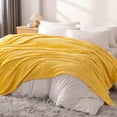 thumbnail image 6 of Lorviah Ultra Soft Flannel Twin Blanket, OEKO-TEX Certified, 60"x80", Machine Washable, Striped for Couch Sofa Bed, Yellow, 6 of 6