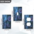 thumbnail image 2 of Light Switch Cover Switch Plate Outlet Cover Plug Cover for Electrical Unused Outlet Cover Fantasy Luminous Flowers, 2 of 6