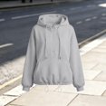 thumbnail image 4 of Girls Zip Up Sweatshirts Size 10-12 Half Zip Long Sleeve Hoodie for Kids Cute Trendy Oversized Pullover Sweatshirt with Pockets, 4 of 8