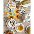 thumbnail image 4 of Sunflower Kitchen Dish Towels for Drying Dishes Set of 3, Summer Botanical Checkered Yellow Floral Waffle Weave Microfiber Hand Tea Bathroom Towels Quick Dry & Absorbent Towel 15.7x23.6, 4 of 7