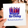 thumbnail image 7 of 3drose, Happy Birthday - Best Husband Ever, 6 Greeting Cards with Envelopes, 7 of 7