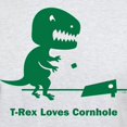 thumbnail image 3 of CafePress - T Rex Loves Cornhole Light T Shirt - Men's Classic Graphic T-Shirt, 3 of 4