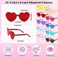 thumbnail image 3 of Heart Shaped Glasses 17 Pack Different Colors Gradient Heart Shaped Glasses Multipack Stylish and Trendy Bachelor Party Glasses, 3 of 5
