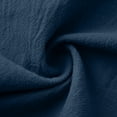 thumbnail image 6 of ClodeEU Women's Ruffle Collar Long Sleeve Linen Blend Shirt,Solid Color Casual Blouse Navy,Womens Plus S, 6 of 6