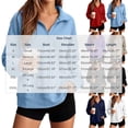 thumbnail image 2 of GUACER Long Sleeve Tops for Women Hoodless Trendy Oversized Half-Zip Soft Casual Pullover Sweatshirts, 2 of 6