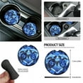 thumbnail image 6 of Yuyamidu Sea Turtle Car Seat Cover Split Covers Blue Hibiscus Car Steering Wheel Cover Seat Belt Pads Trash Bin Car Air Outlet Pocket Rearview Mirror Cover Cup Holder Wrist Key Chain 15 PCS, 6 of 7