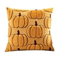 thumbnail image 3 of PoyoKee Fall Pillow Covers 18x18, Halloween Pumpkin Corduroy Throw Pillow Covers, Embroidered Pillowcase for Sofa Thanksgiving Halloween Indoor Decor, 3 of 9
