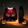 thumbnail image 6 of Cozy Comfy Matching Family Halloween Pajamas PJs Set, Cute Pumpkin Ghost Long Sleeve Loungewear Sleepwear Nightwear Gifts, 6 of 6
