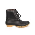 thumbnail image 2 of New Women Refresh Hunter-06 Leatherette Two Tone Mix Media Lace Up Duck Boot, 2 of 5