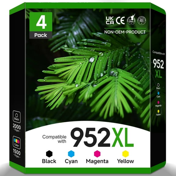 952 Ink Compatible for HP 952 Ink Cartridges 952XL Ink Cartridges Work with Printer ink HP Officejet Pro 8710 7740 8720