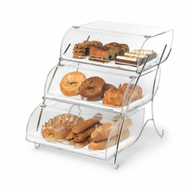 Rosseto Serving Solutions BAK2944 3-Bin Acrylic Bakery Case with Wire ...