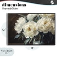thumbnail image 4 of Stupell Industries Traditional Large Moody White Floral Black Framed Giclee Art, 18 x 12, by Petals Prints Design, 4 of 8