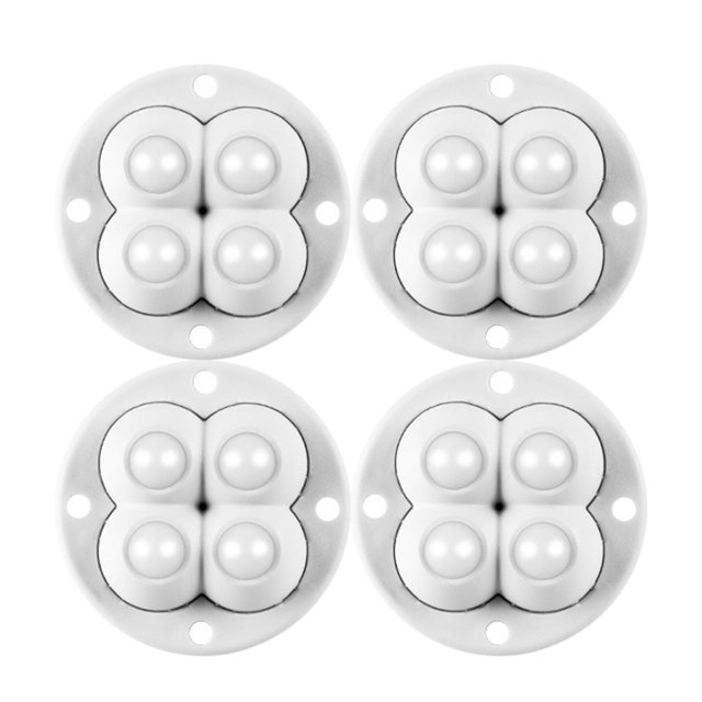 4 Uds ruedas pequeñas sin ruido polea Universal ruedas giratorias para fondo de bote de basura