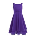 thumbnail image 1 of Sywiyi Robe Longue pour Filles Robe de Princesse pour Mariage Demoiselle d'Honneur Fête d'Anniversaire Violette 6, 1 of 7