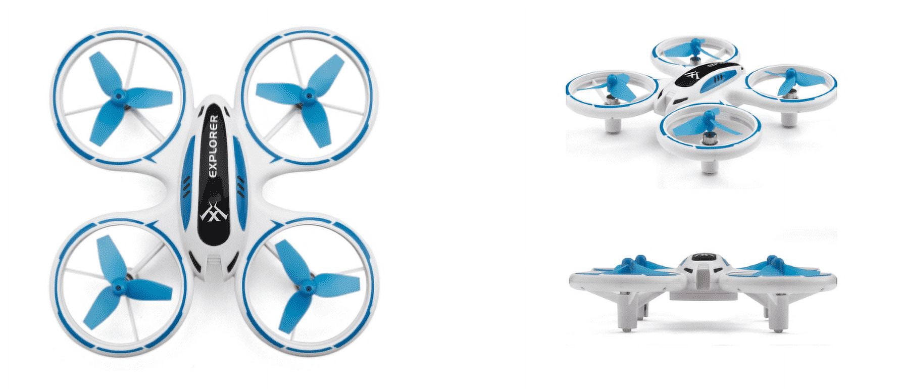 The Drone Zone Mini LED Voyager Explorer Quadcopter Night Flyer For Beginners - Blue