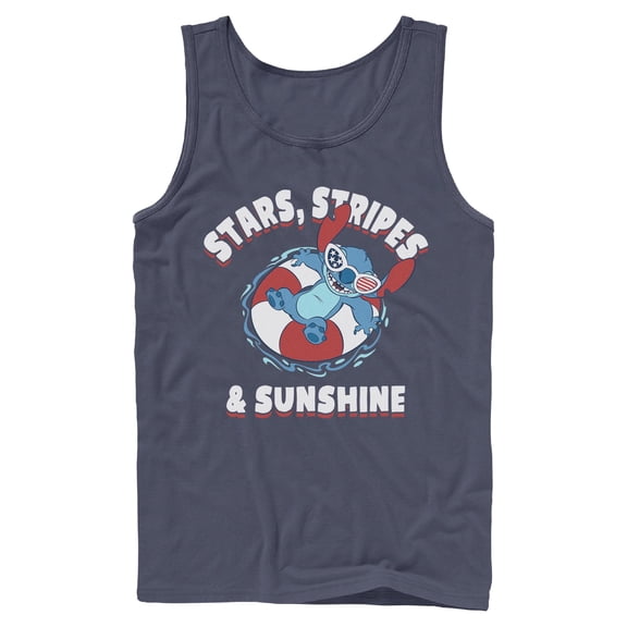 Mens Lilo & Stitch Stars Stripes and Sunshine Tank Top