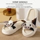 thumbnail image 4 of Zapatillas De Lino Patrón De Vaca, Zapatillas De Lino De Patrón De Vacas, Zapatillas De Lino Lindas Zapatillas De Vaca Abiertas Sandalias De Vaca Usa Cómodas Zapatillas De, 4 of 7