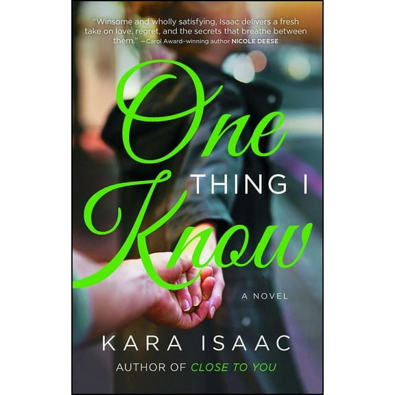 One Thing I Know : A Novel (Paperback)