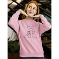 thumbnail image 2 of I Woof You Doggy Couple  Sweatshirt Women -Image by Shutterstock, Female 3X-Large, 2 of 4