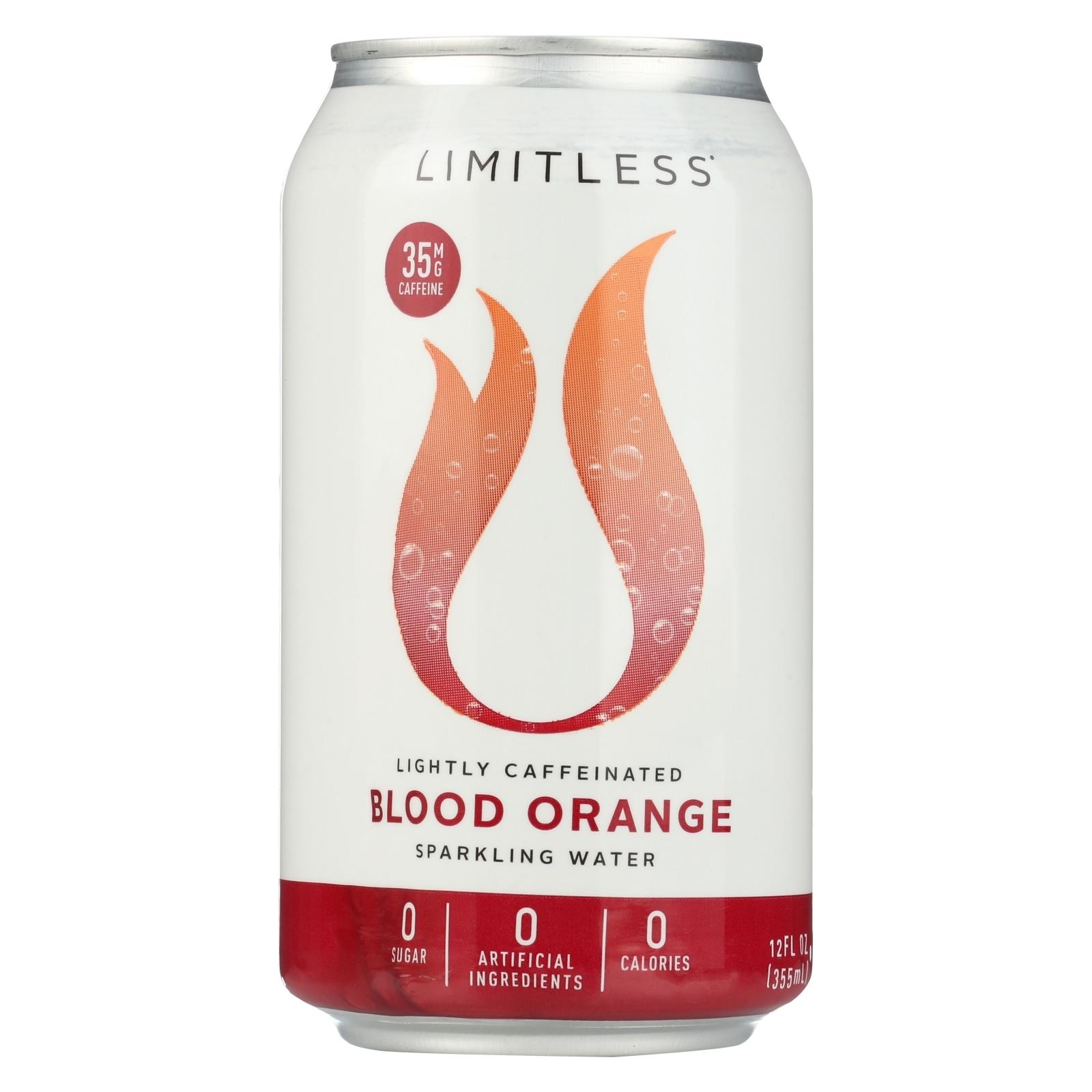 Limitless Coffee Sparkling Caffeinated Water Blood Orange Case Of 1