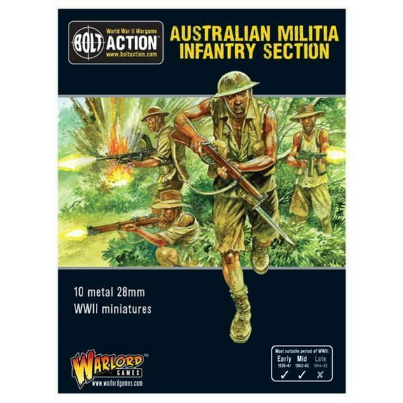 Warlord Games Australian Militia Infantry Section New