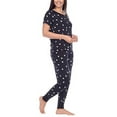 thumbnail image 2 of Honeydew Womens 2-Piece Jersey Pajama Jogger Lounge Set (Black Hearts, XX-Large), 2 of 3