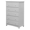 Dream On Me Freeport 5 Drawer Chest in White