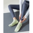 thumbnail image 3 of Yawlsow 4 Pairs Pilates Socks with Grips for Women, Grippy Socks for Barre Yoga Workout, Hospital, Size 5-10, 3 of 6